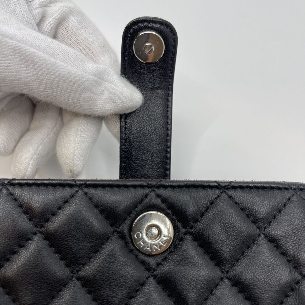 Auth CHANEL Matrasse Multi Pouch Timeless Classic Line Black Leather #36635323 - Picture 12 of 12